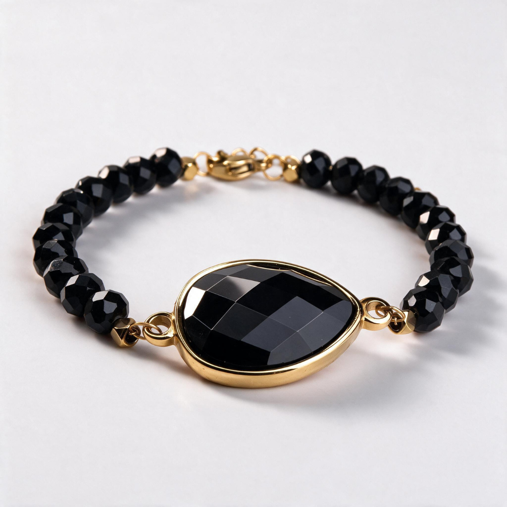 Sentinel Black Agate Bracelet - view 1