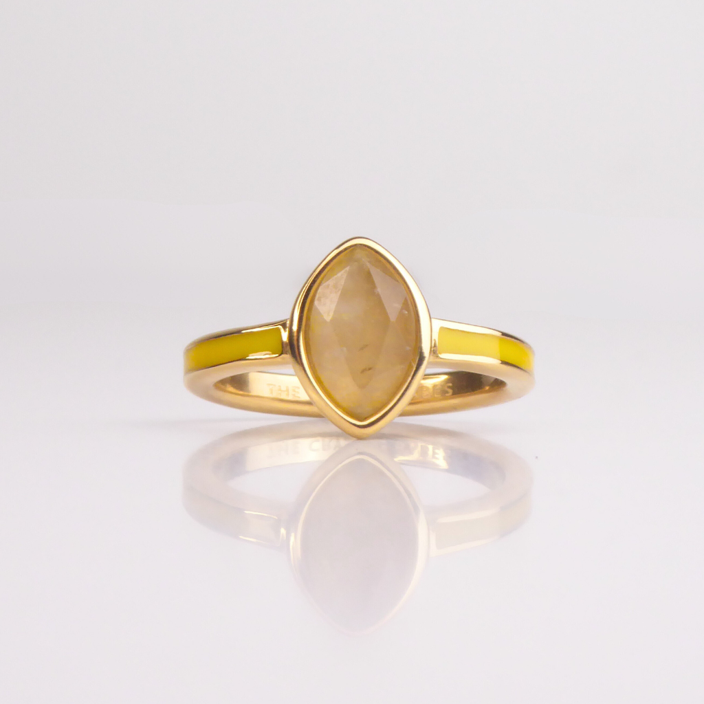 Gilded Citrine Ring - view 1