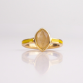 Gilded Citrine Ring - view 1