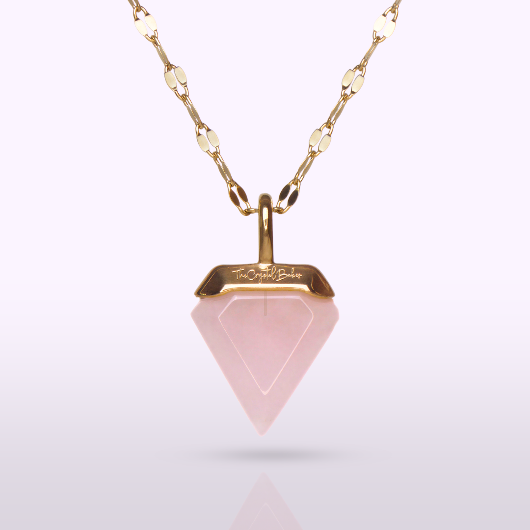 Adored Rose Quartz Necklace - view 1