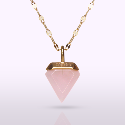 Adored Rose Quartz Necklace - view 1