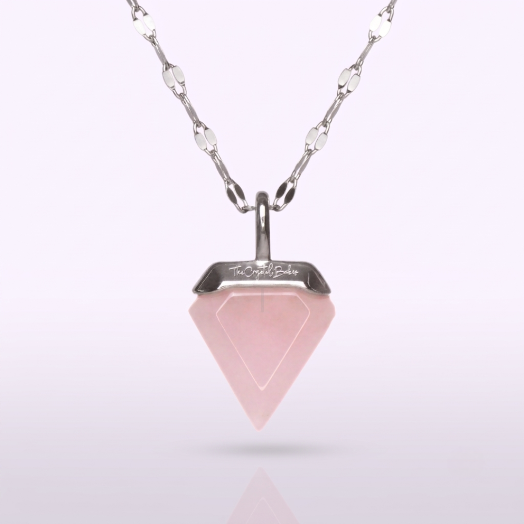 Adored Rose Quartz Necklace - view 6
