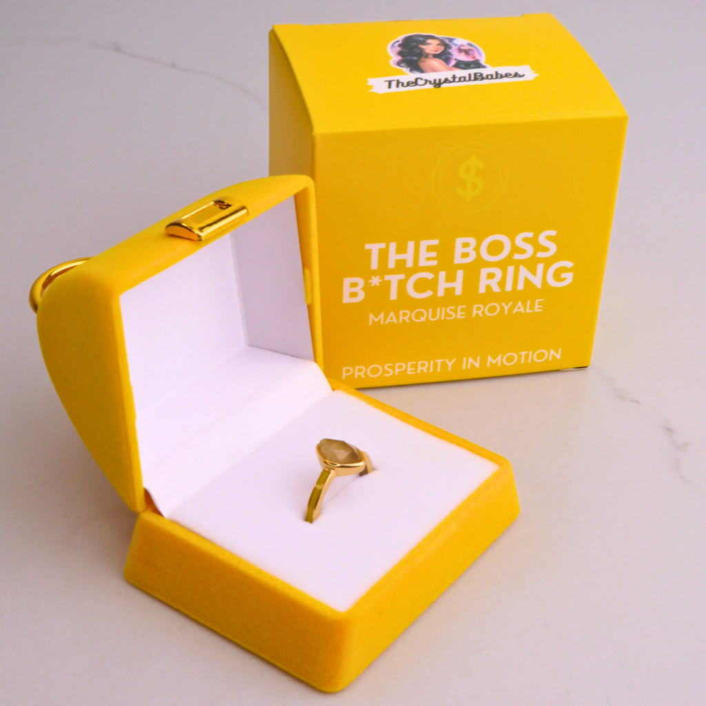 Gilded Citrine Ring - view 2