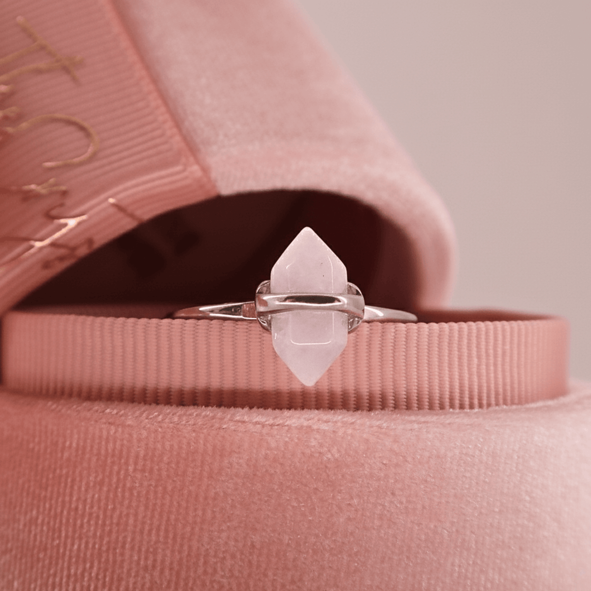 Adored Rose Quartz Ring - view 4