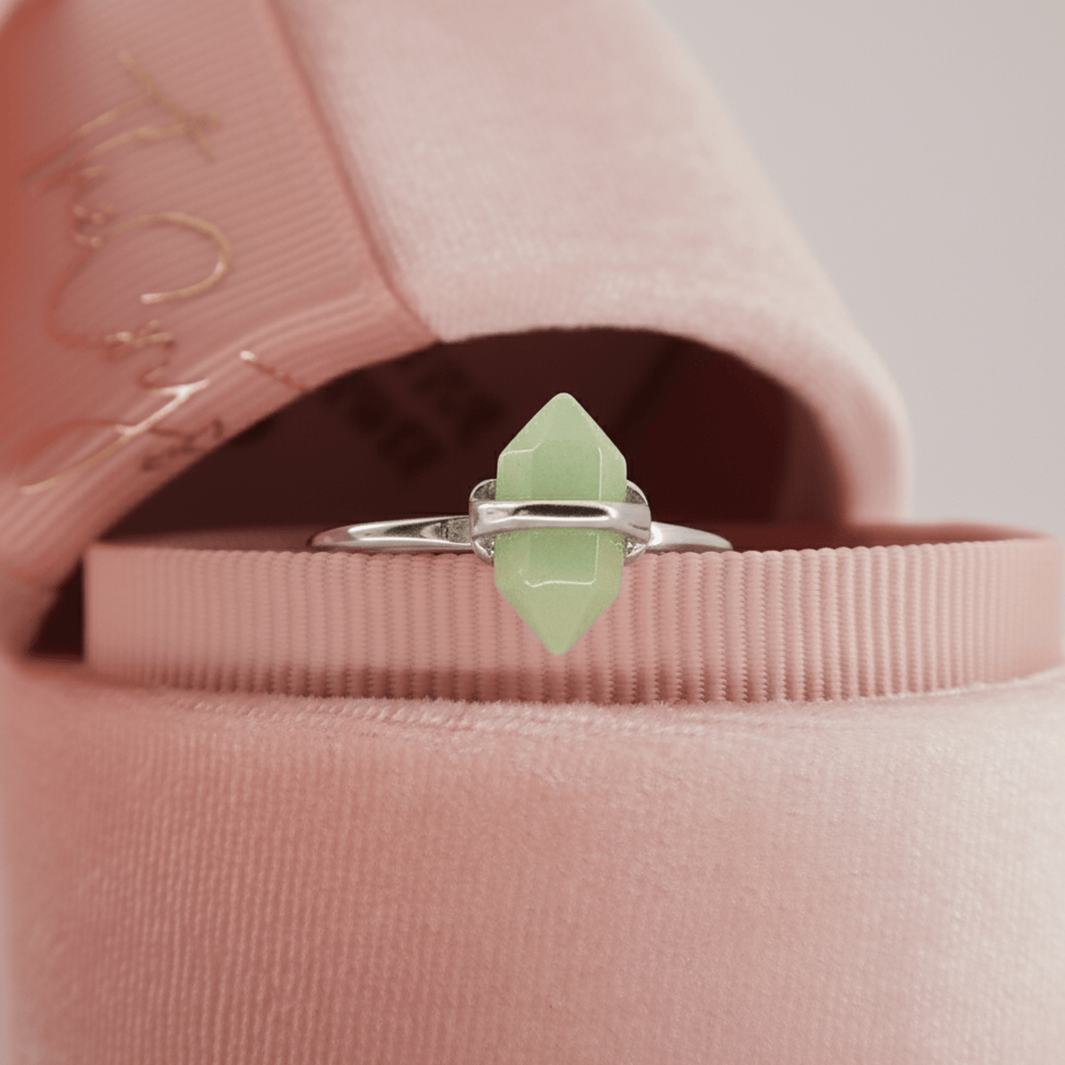 Charmed Green Aventurine Ring - view 4