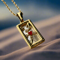 Lovers Tarot Pendant Necklace - view 1